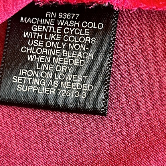LIZ CLAIBORNE | WOMENS TOP | MED | HOT PINK - Picture 7 of 9
